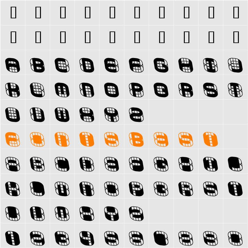 PHONIE Character Map