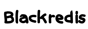 Blackredis Font Image
