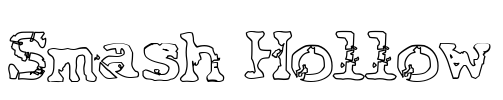 Smash Hollow Font Image