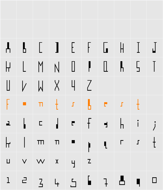 logotix Character Map