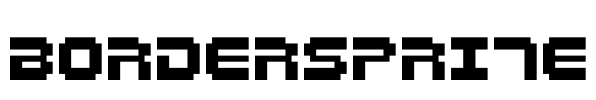 Bordersprite Font Image