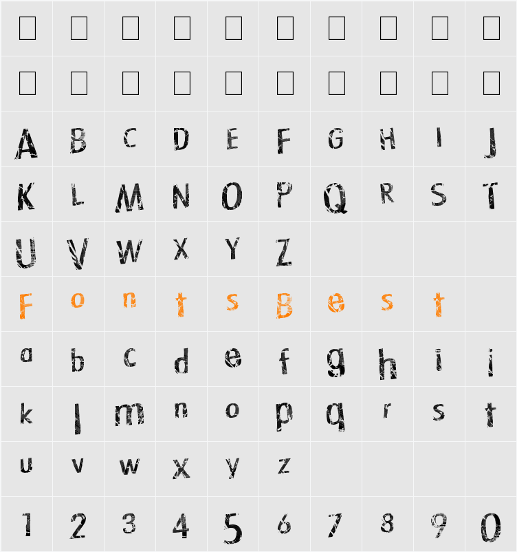 TechnoLogic Character Map