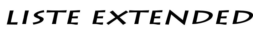 Liste Extended Font Image