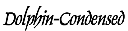 Dolphin-Condensed Font Image