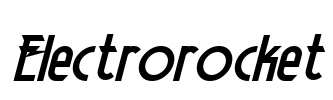Electrorocket Font Image