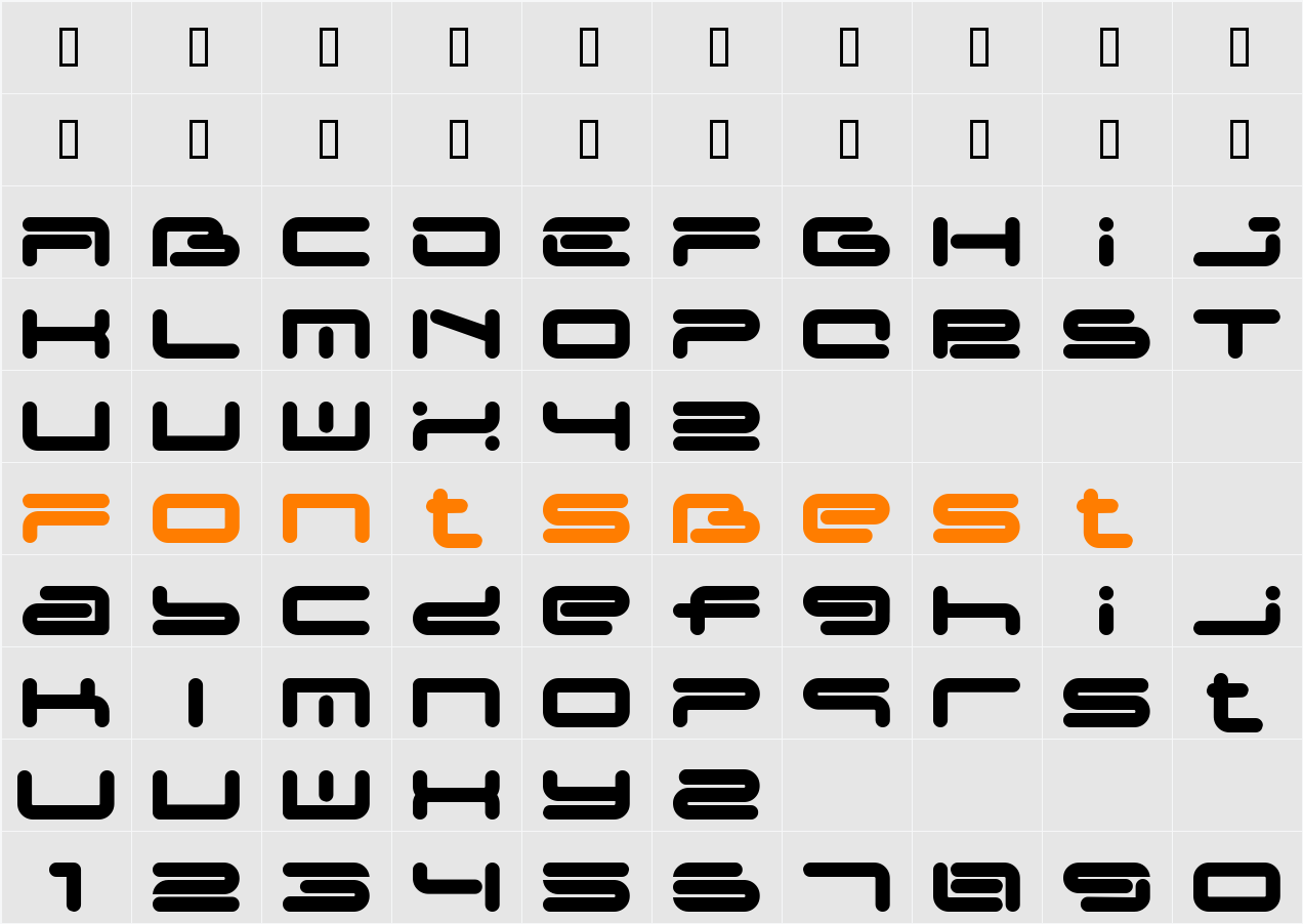 LL_Medien Character Map
