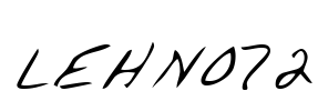 LEHN072 Font Image
