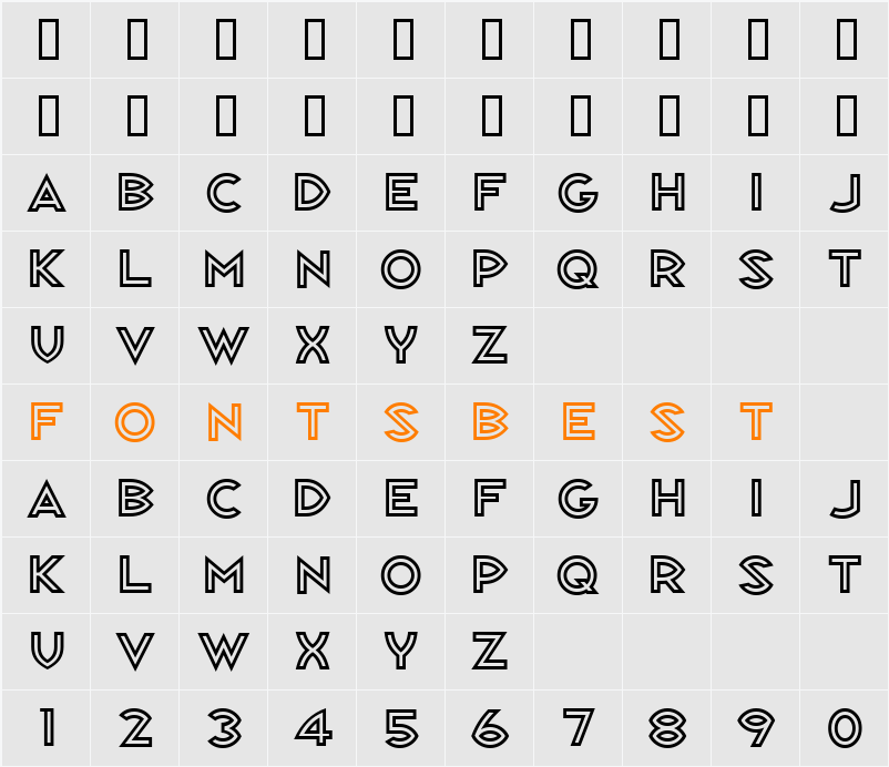Republik Sans ICG Character Map
