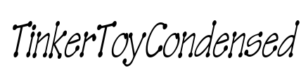 TinkerToyCondensed Font Image