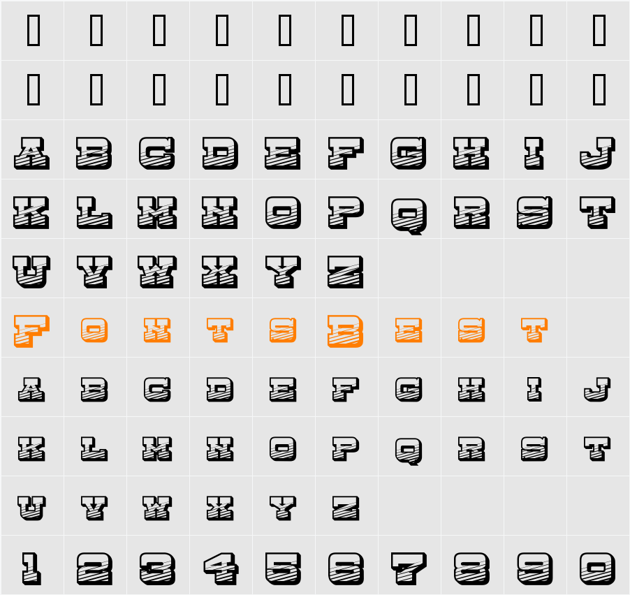 Dry Goods Emporium SmC JL Character Map