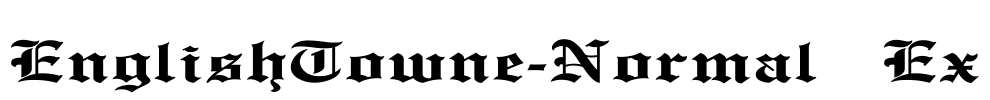 EnglishTowne-Normal Ex Font Image