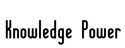 Knowledge Power Font Image