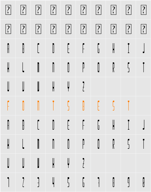 Enila Character Map