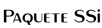 Paquete SSi Font Image