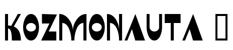 Kozmonauta 2 Font Image