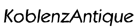 KoblenzAntique Font Image