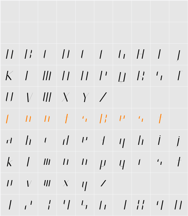 Plain Character Map