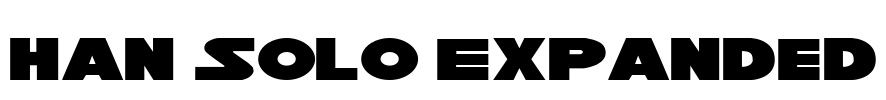 Han Solo Expanded Font Image