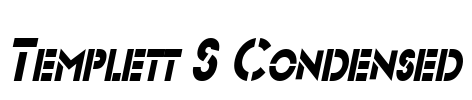 Templett S Condensed Font Image