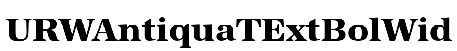 URWAntiquaTExtBolWid Font Image