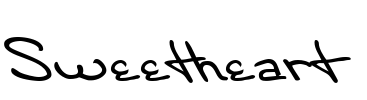Sweetheart Font Image