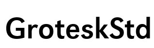 GroteskStd Font Image