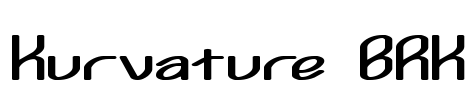 Kurvature BRK Font Image