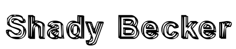 Shady Becker Font Image