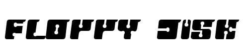 FLOPPY DISK Font Image