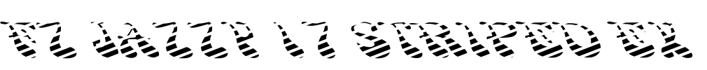 FZ JAZZY 17 STRIPED EX Font Image