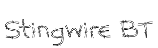 Stingwire BT Font Image