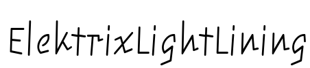 ElektrixLightLining Font Image