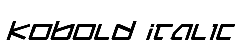 Kobold Italic Font Image