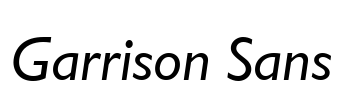 Garrison Sans Font Image