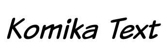Komika Text Font Image
