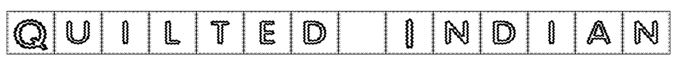 Quilted Indian Font Image