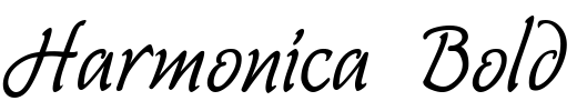 Harmonica  Bold Font Image