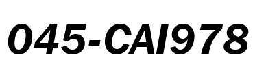 045-CAI978 Font Image