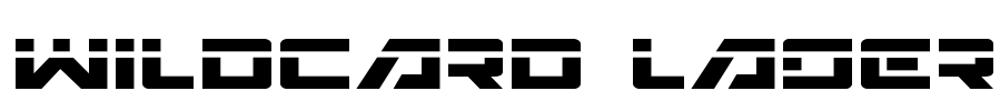 Wildcard Laser Font Image