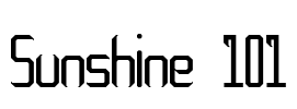 Sunshine 101 Font Image