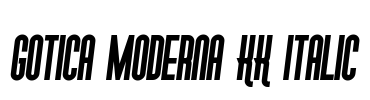Gotica Moderna KK Italic