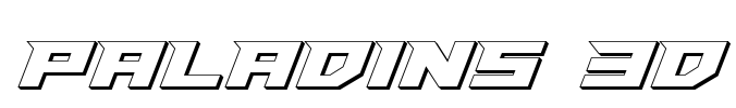 Paladins 3D Font Image