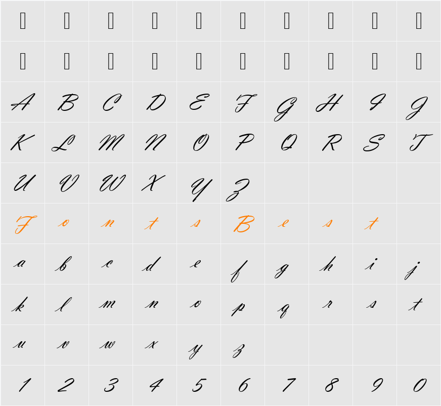 Vladimir Becker Character Map