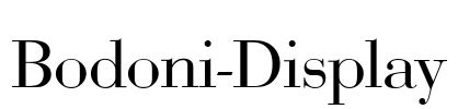 Bodoni-Display Font Image