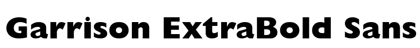 Garrison ExtraBold Sans