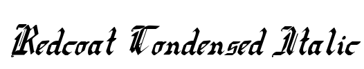 Redcoat Condensed Italic