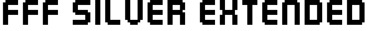 FFF Silver Extended Font Image