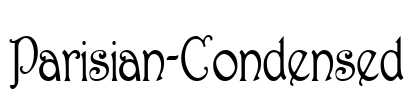 Parisian-Condensed Font Image