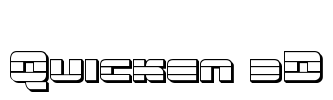 Quicken 3D Font Image