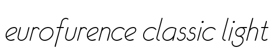 eurofurence classic light Font Image